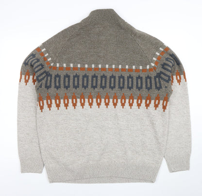 Mens UK Size XL TU Beige Pullover Jumper