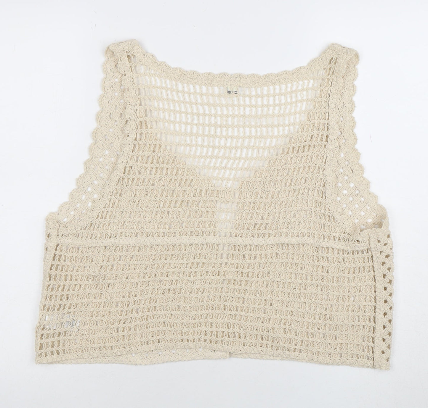 Womens UK Size L River Island Beige Vest Jumper