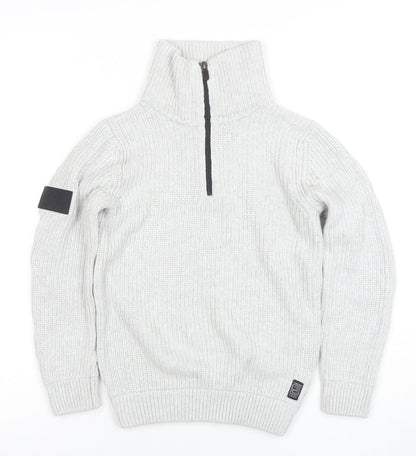 Boys UK Size 9 Years NEXT Grey Pullover Jumper