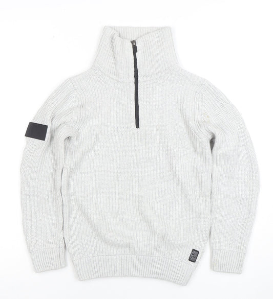 Boys UK Size 9 Years NEXT Grey Pullover Jumper