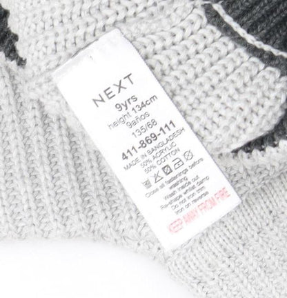 Boys UK Size 9 Years NEXT Grey Pullover Jumper
