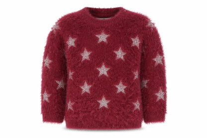 Girls UK Size 3-4 Years Marks and Spencer Red Pullover Jumper