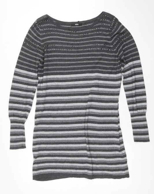 Womens UK Size 16 Marks and Spencer Grey Pullover Jumper