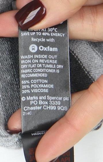 Womens UK Size 16 Marks and Spencer Grey Pullover Jumper