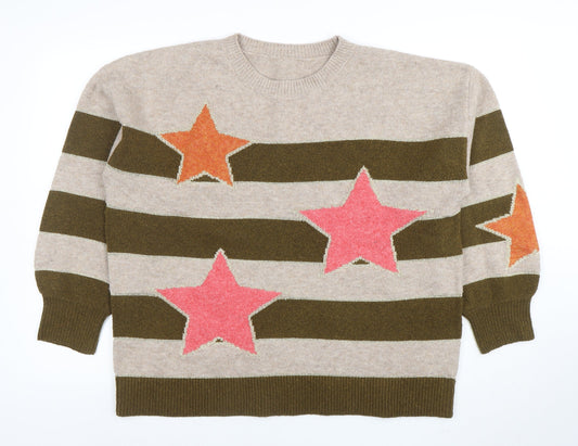Womens UK Size L NEXT Beige Pullover Jumper