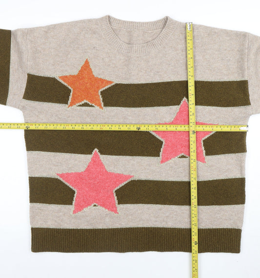 Womens UK Size L NEXT Beige Pullover Jumper