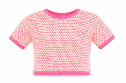 Womens UK Size 10 ASOS Pink Cropped T-Shirt