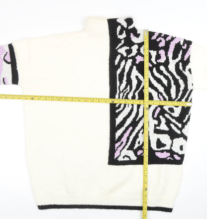 Womens UK Size 12 The Stevens Ivory Pullover Jumper