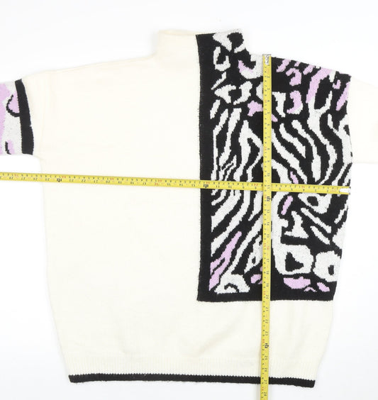 Womens UK Size 12 The Stevens Ivory Pullover Jumper