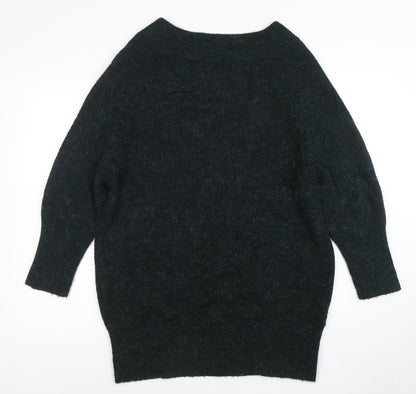 George Women’s Green Relaxed Knit Pullover Jumper Size 14