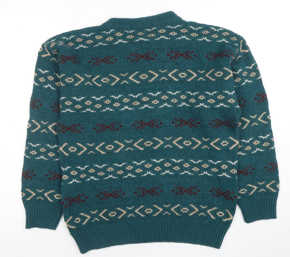 Womens UK Size M Peter Gribby Green Pullover Jumper