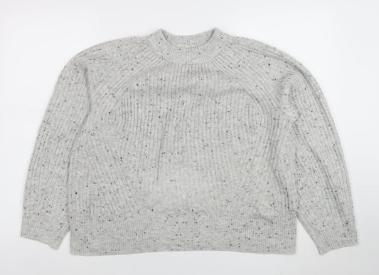 Womens UK Size M Marks and Spencer Grey Pullover Jumper