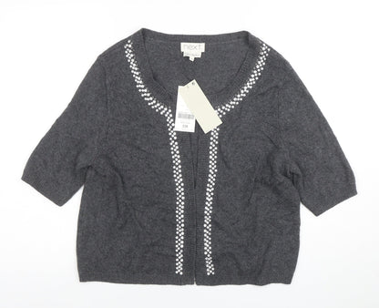 Womens UK Size 16 NEXT Grey Cardigan Jumper