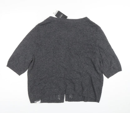 Womens UK Size 16 NEXT Grey Cardigan Jumper