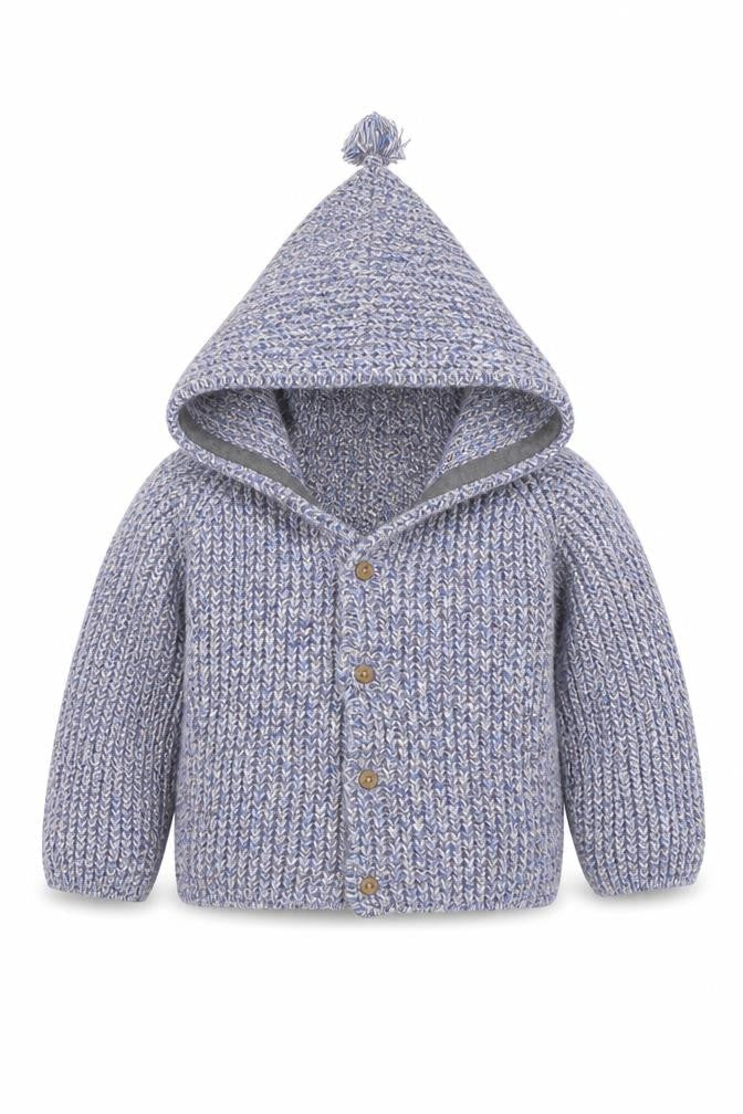Next Unisex Baby Multicoloured Knit Hooded Cardigan 18-24 Months Cotton