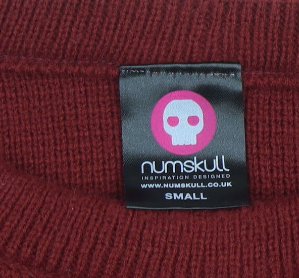 Mens UK Size S Numskull Red Pullover Jumper