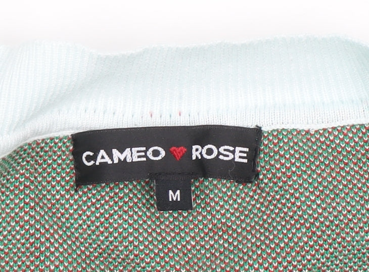 Womens UK Size M Cameo Rose Green Pullover Jumper