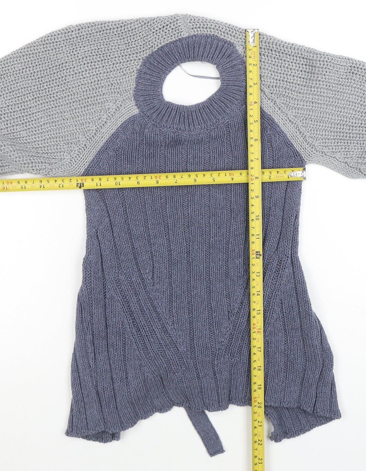 Womens UK Size M Zara Blue Pullover Jumper