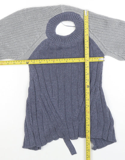 Womens UK Size M Zara Blue Pullover Jumper