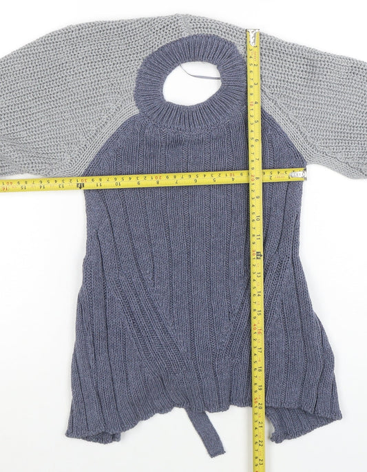 Womens UK Size M Zara Blue Pullover Jumper