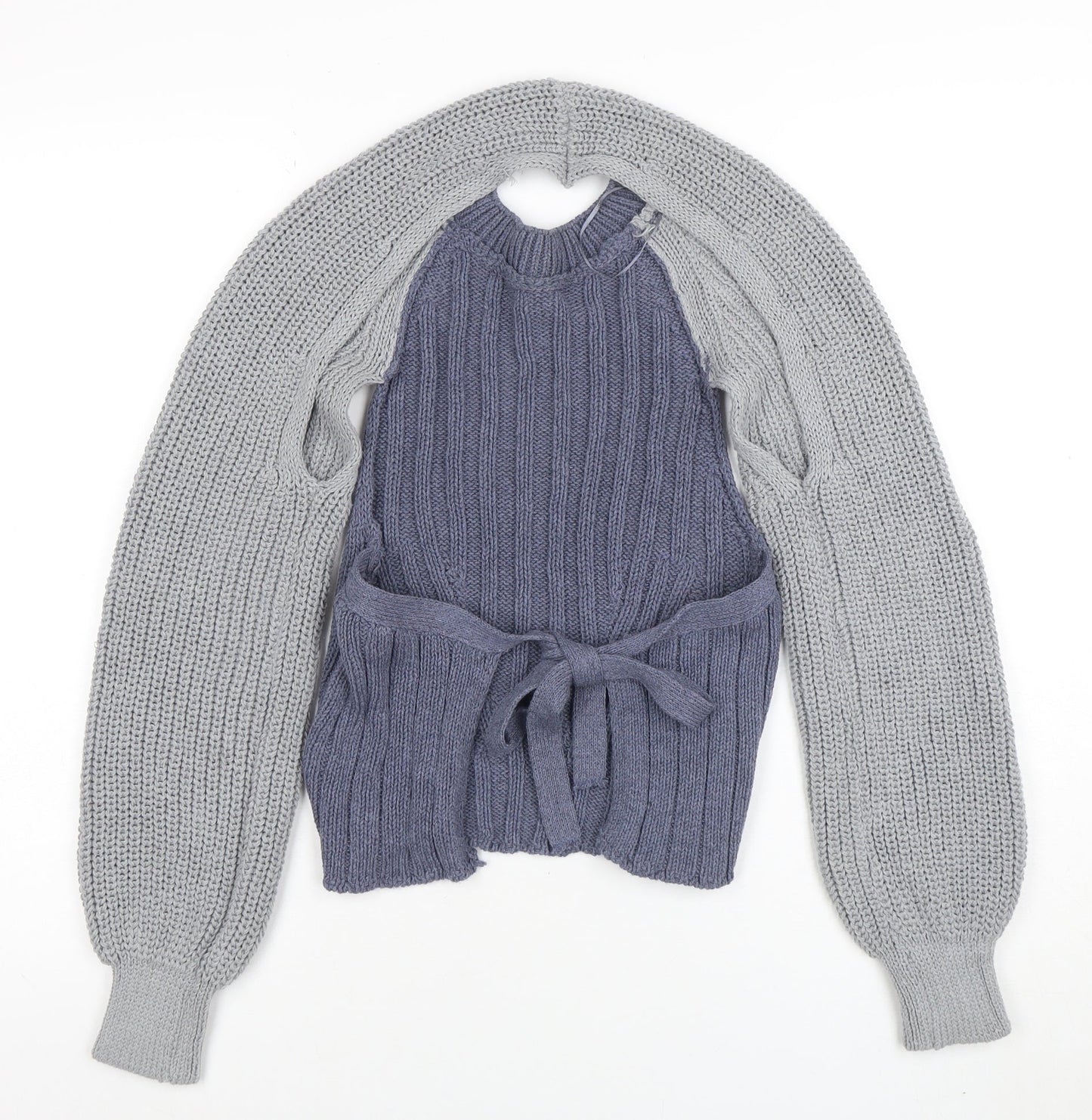 Womens UK Size M Zara Blue Pullover Jumper