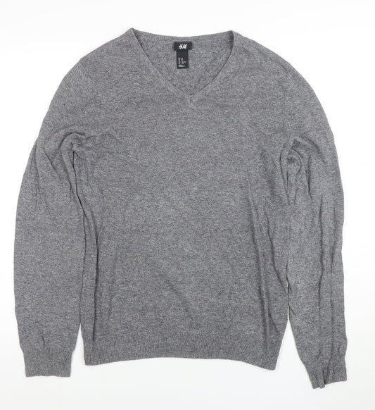 Mens UK Size XS H&M Grey Pullover Jumper