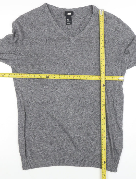 Mens UK Size XS H&M Grey Pullover Jumper