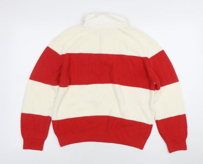 Womens UK Size XS Primark Multicoloured Henley Jumper