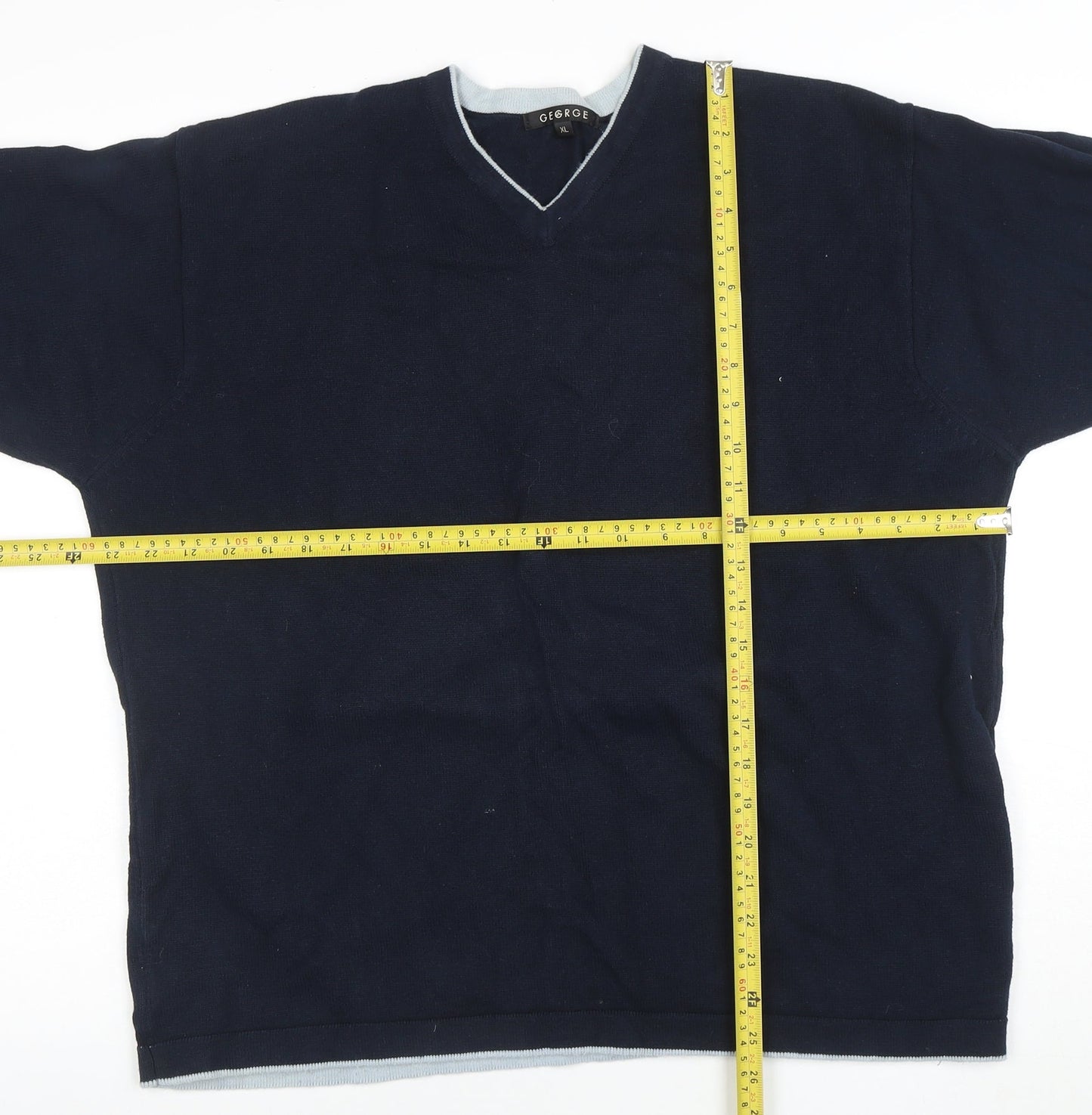 Mens UK Size XL George Blue Pullover Jumper