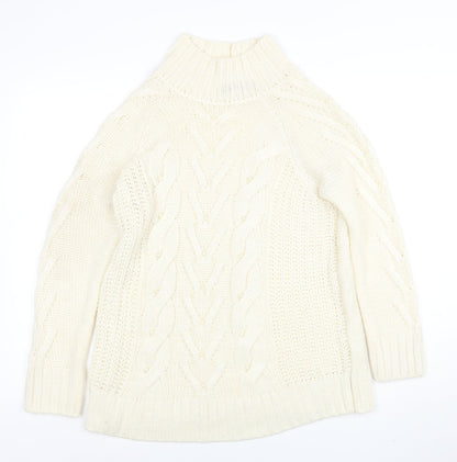 Womens UK Size M Marks and Spencer Ivory Pullover Jumper