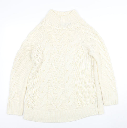 Womens UK Size M Marks and Spencer Ivory Pullover Jumper