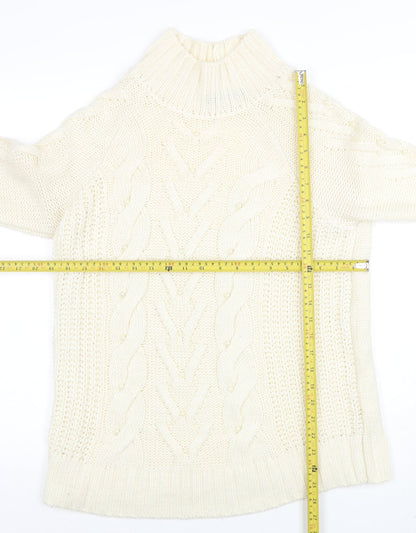 Womens UK Size M Marks and Spencer Ivory Pullover Jumper