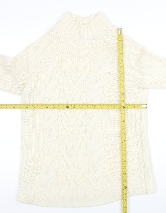 Womens UK Size M Marks and Spencer Ivory Pullover Jumper