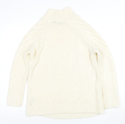 Womens UK Size M Marks and Spencer Ivory Pullover Jumper
