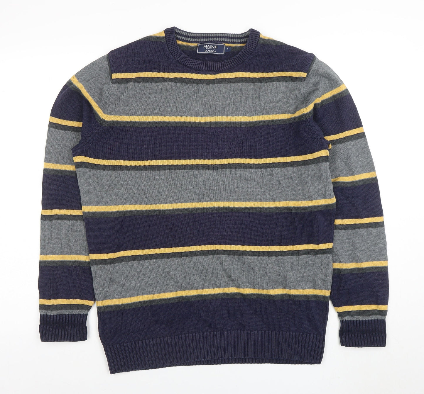 Mens UK Size S Maine New England Multicoloured Pullover Jumper