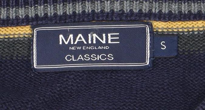 Mens UK Size S Maine New England Multicoloured Pullover Jumper