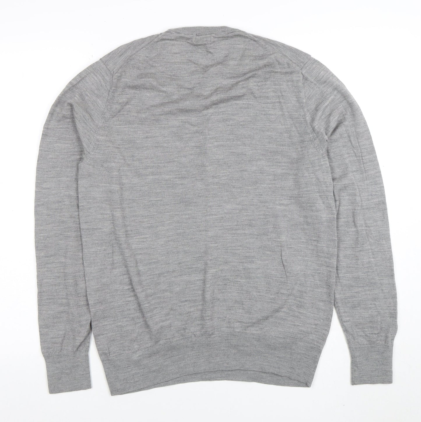 Mens UK Size M Uniqlo Grey Pullover Jumper