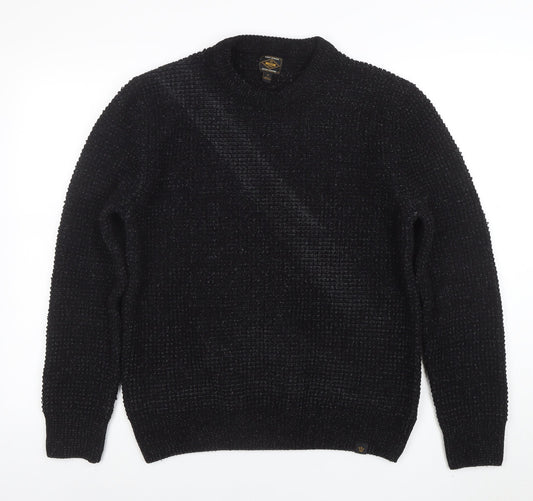 Mens UK Size M NEXT Black Pullover Jumper