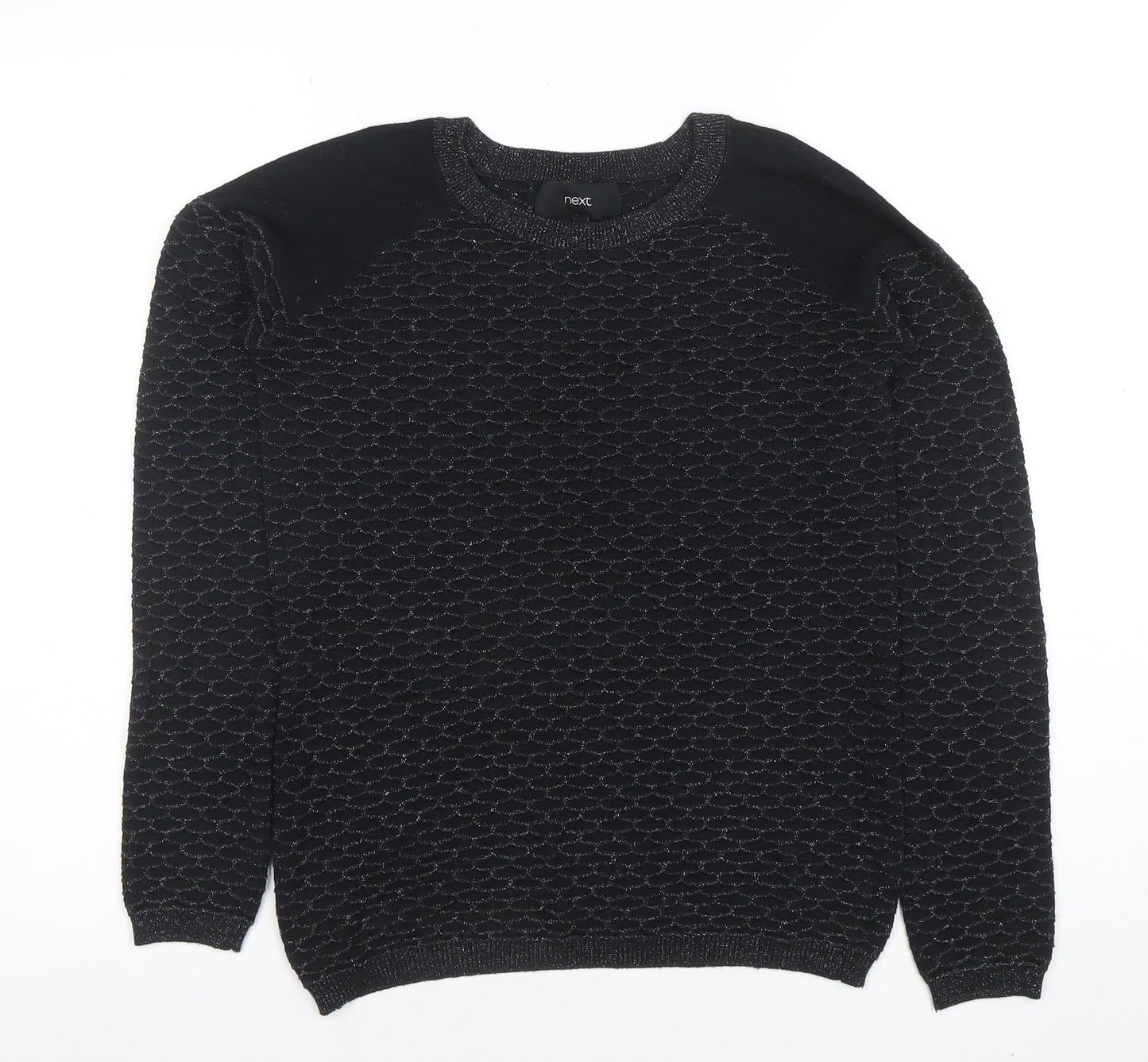 Womens UK Size 8 NEXT Black Pullover Jumper
