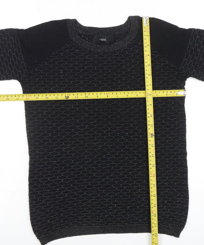 Womens UK Size 8 NEXT Black Pullover Jumper