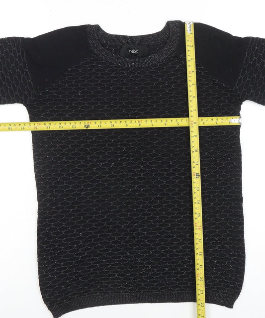 Womens UK Size 8 NEXT Black Pullover Jumper