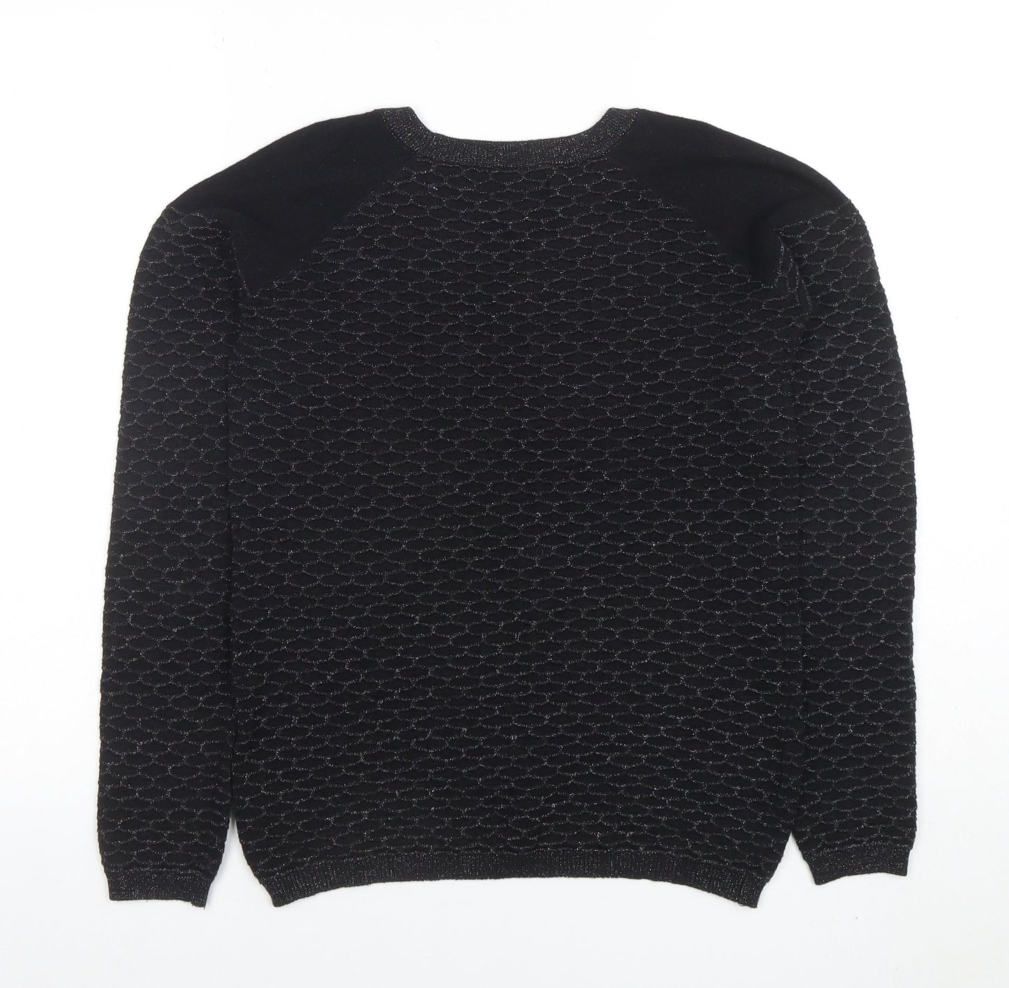 Womens UK Size 8 NEXT Black Pullover Jumper