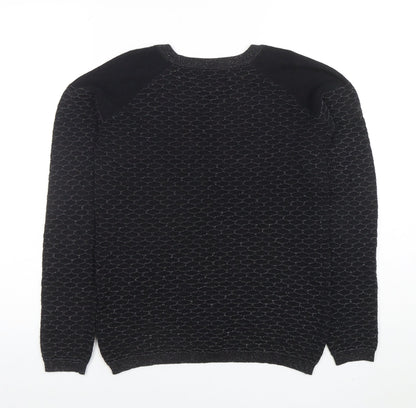 Womens UK Size 8 NEXT Black Pullover Jumper