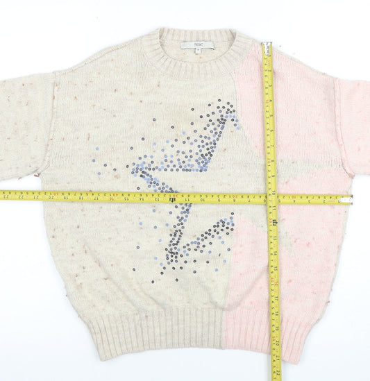 Womens UK Size 14 NEXT Beige Pullover Jumper
