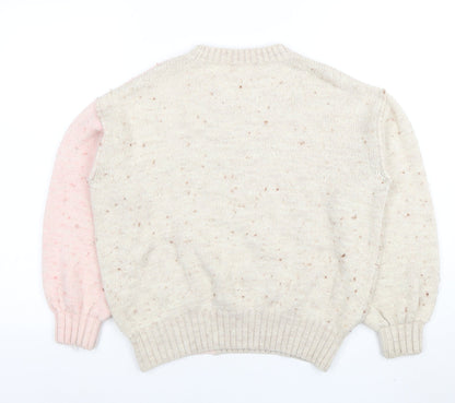Womens UK Size 14 NEXT Beige Pullover Jumper