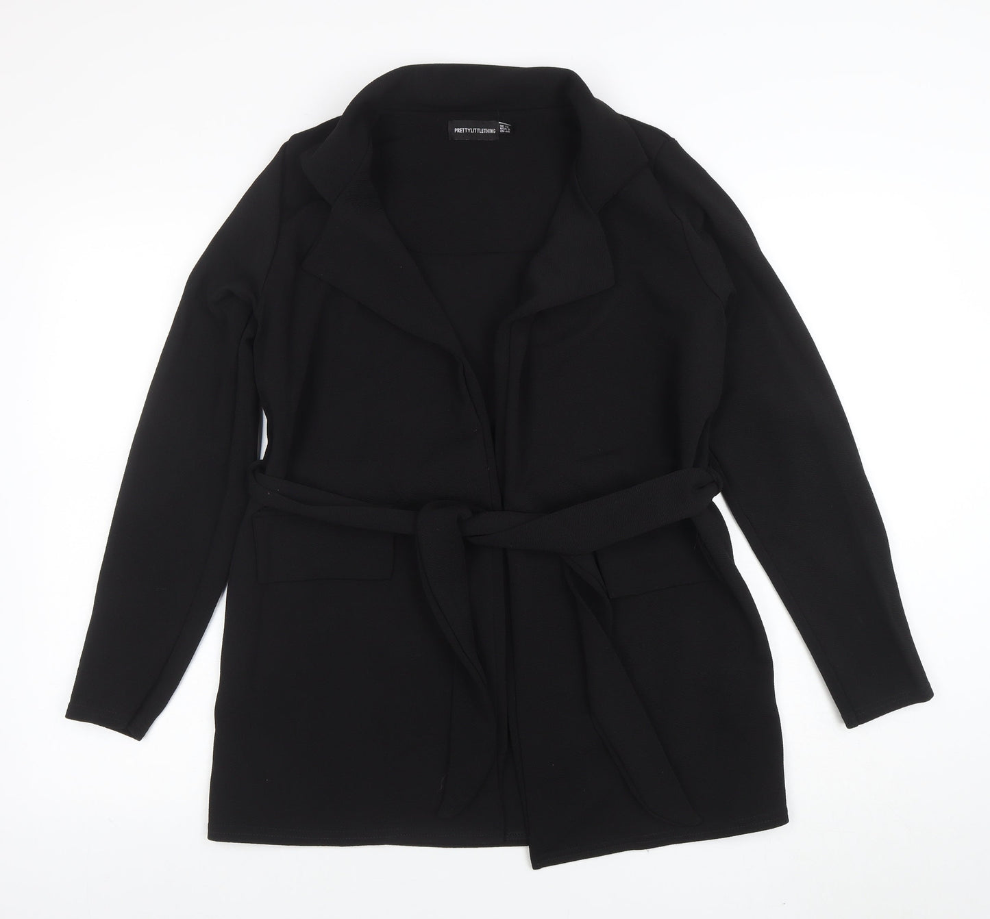 Womens UK Size 12 PRETTYLITTLETHING Black Basic Jacket