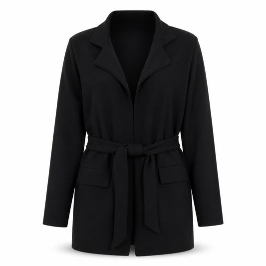 Womens UK Size 12 PRETTYLITTLETHING Black Basic Jacket