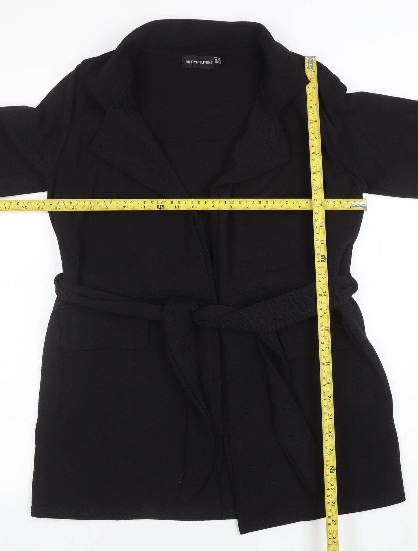 Womens UK Size 12 PRETTYLITTLETHING Black Basic Jacket
