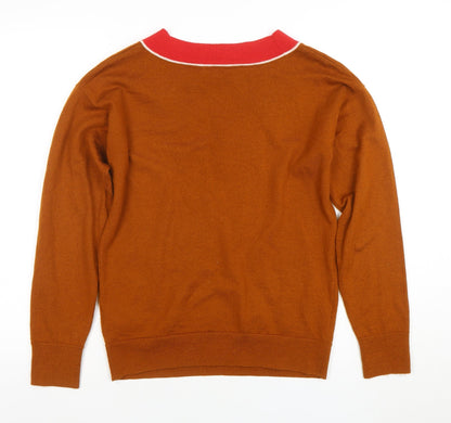 Womens UK Size M A.P.C. (Atelier de Production et de Création) Brown Pullover Ju