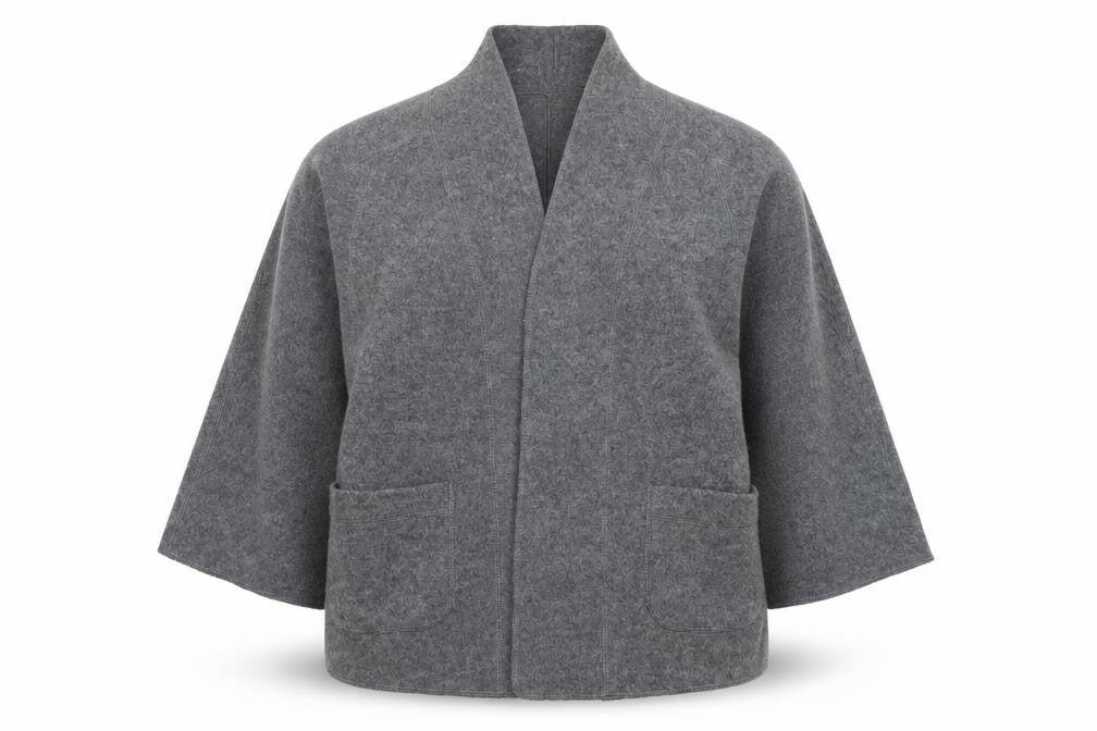 Fenn Wright Manson Women's Grey Wool Knit Open Cardigan S